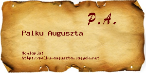 Palku Auguszta névjegykártya